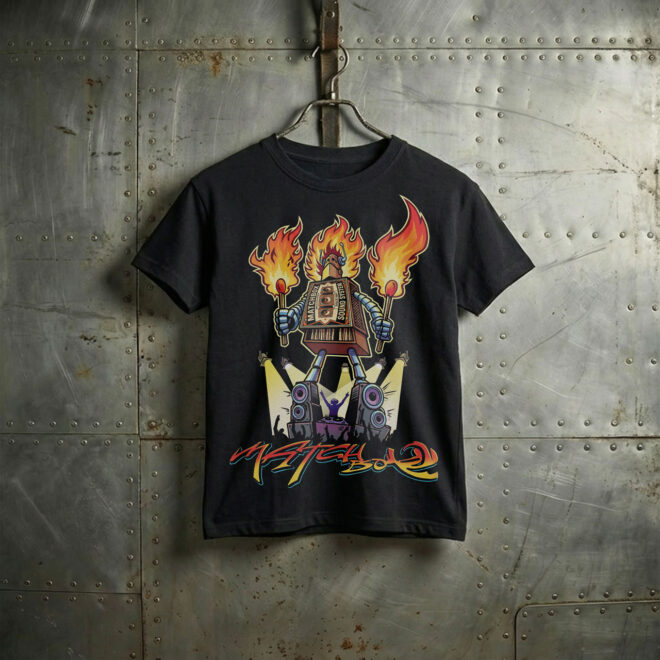 Matchbox BurningMan C – Black – Dětské tričko