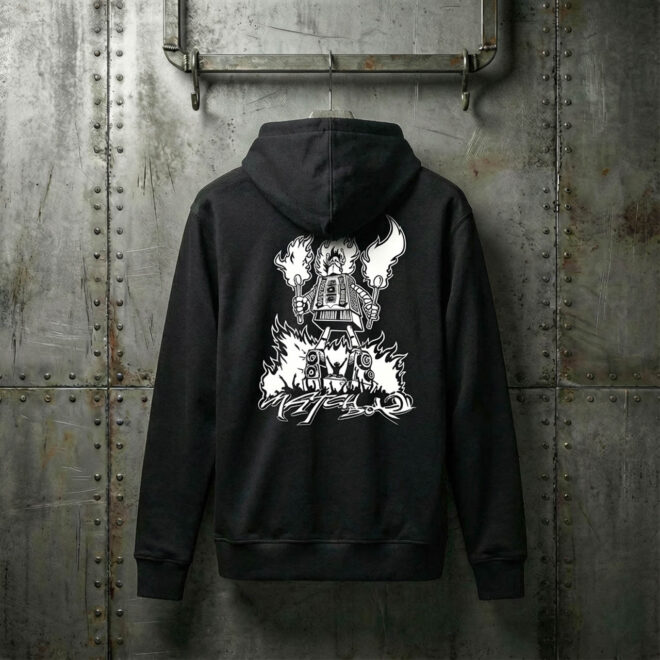 Matchbox BurningMan W – Black – Unisex mikina