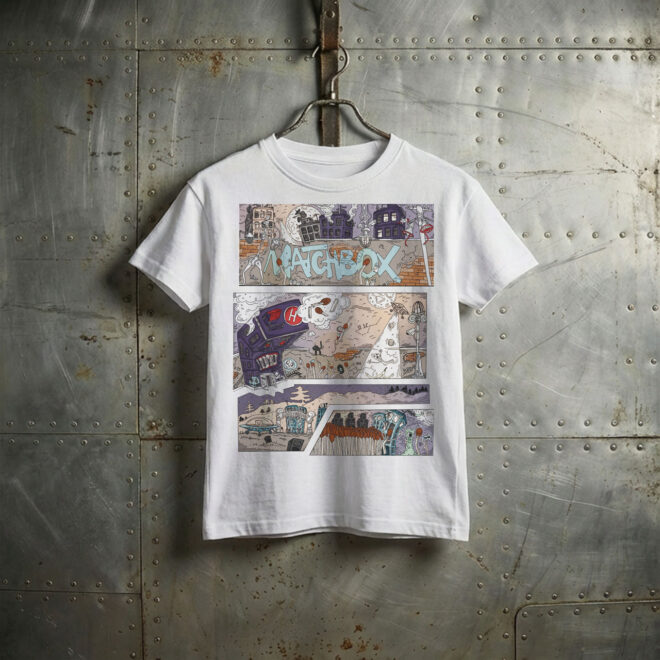 Matchbox Comix – White – Dětské tričko