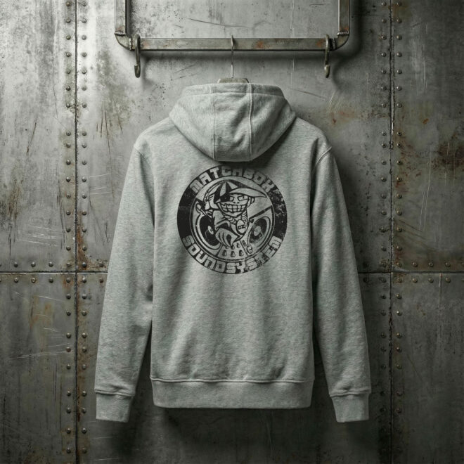 Matchbox Vintage Logo – Grey Melange – Unisex mikina