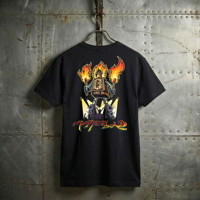 Matchbox BurningMan C – Black – Unisex tričko