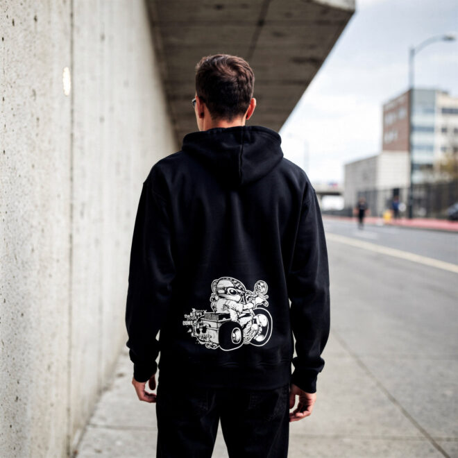 FDM Rider – Black – Unisex mikina