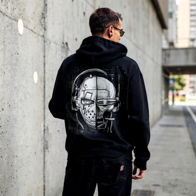 FDM Super-Skull – Black – Unisex mikina