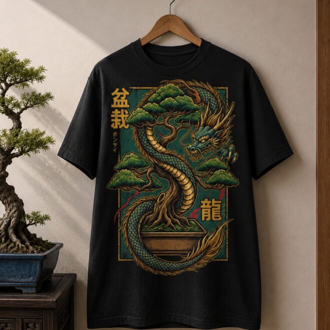 Pilsner Bonsai Dark Dragon – Černé – Unisex tričko