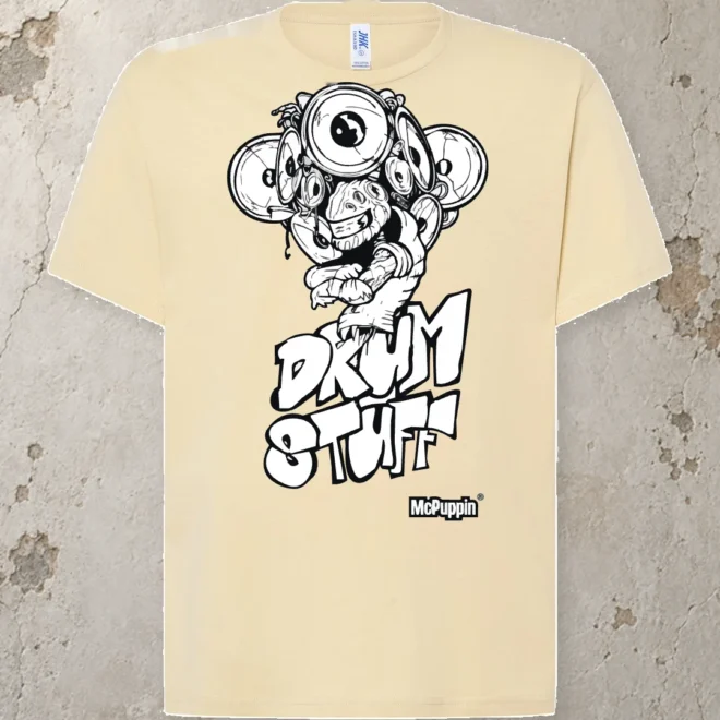 McPuppin Design 02 — Tee 190 — Butter Cream — front