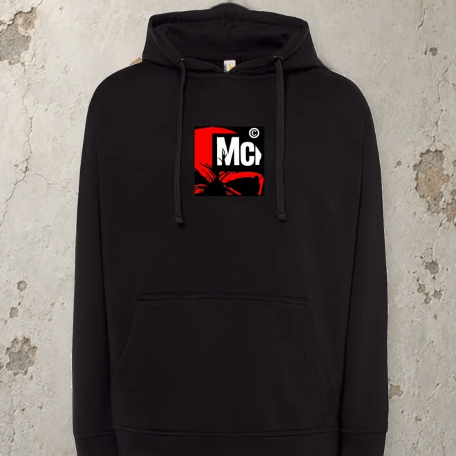 McPuppin Design 03 — Hoodie 320 — Black — front